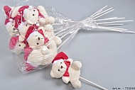 BEER KERST WIT OP STOK 11X50CM PER 12 STUKS
