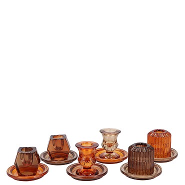 BICOLORE CANDLE H EARTHY TERRA MIX ASS P/1 8,5X6,5CM NM