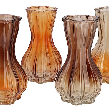 BICOLORE EARTHY TERRA GARLIC VASE ASS 13X20CM NM