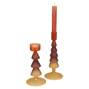 NOVA AUTUMN SPICES CANDLE HOLDER TRICOLOR 9X9X17CM NM
