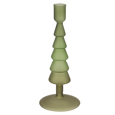 NOVA GREEN CANDLE HOLDER TRICOLOR 9X9X22CM