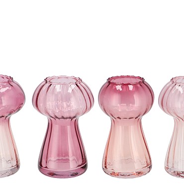 NOVA SWEETS PINK VASE MUSHROOM STRUCTURE TRICOLOR 11X11X18CM