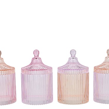 BICOLORE DREAMY PASTEL MIX JARS ASS 11X17CM NM
