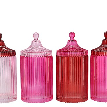 BICOLORE DUTCH PINK MIX JARS ASS 11X22CM