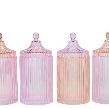 BICOLORE DREAMY PASTEL MIX JARS ASS 11X22CM