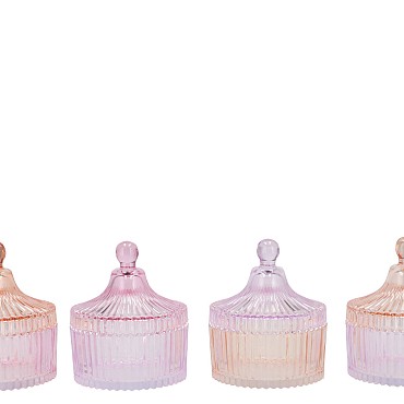BICOLORE DREAMY PASTEL MIX JARS ASS 11X13CM