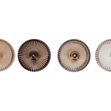 BICOLORE NATURAL BROWN MIX JARS ASS 11X13CM