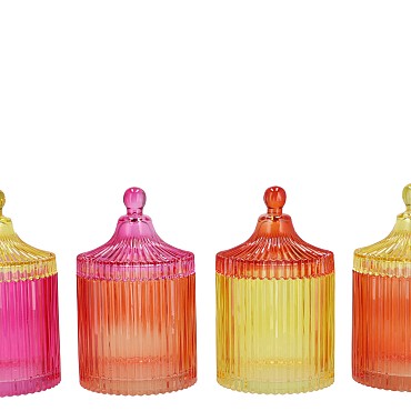 BICOLORE DUTCH ORANGE MIX JARS ASS 11X17CM