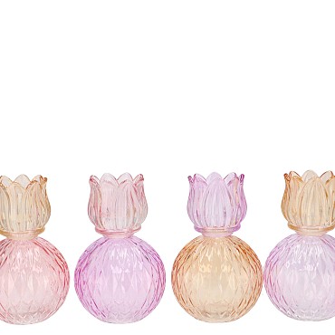 BICOLORE DREAMY PASTEL MIX TULIP T-LIGHT ASS 11X17CM