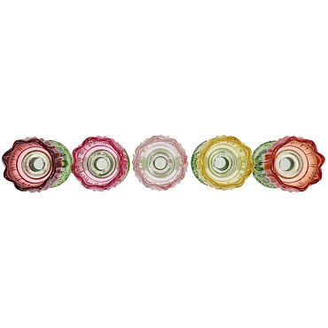 BICOLORE MULTI COLOR MIX TULIP VASE ASS 7X18CM