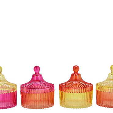 BICOLORE DUTCH ORANGE MIX JARS ASS 11X13CM