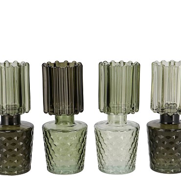 BICOLORE SUMMER GREEN  MIX VASE ASS 8X17CM