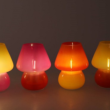 BICOLORE DUTCH ORANGE MIX LED MUSHROOM ASS 12X15CM