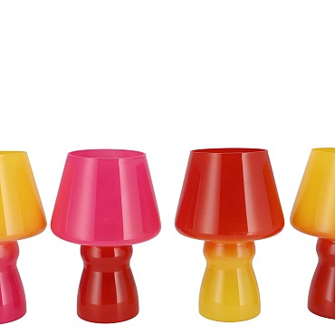 BICOLORE DUTCH ORANGE MIX LED LAMP ASS 17X25CM