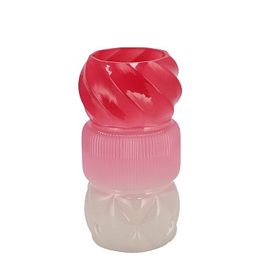 MAE JOLLY PINK VASE SWIRL TRICOLOR 11X11X20CM