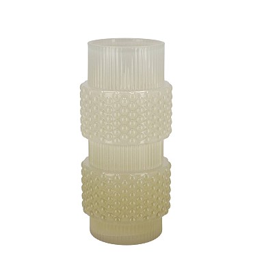 MAE NORDIC GREEN VASE STRUCTURE TRICOLOR 12X12X26CM