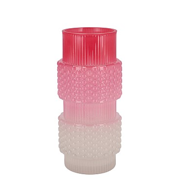 MAE JOLLY PINK VASE STRUCTURE TRICOLOR 12X12X26CM