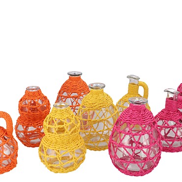 GINNY COLORFUL BOTTLE ASS 10X15CM