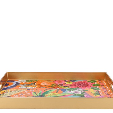MELAMINE FULL COLOR PLATE RECTANGLE 46X31X4CM