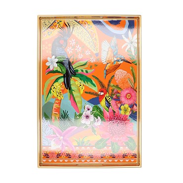 MELAMINE FULL COLOR PLATE RECTANGLE 46X31X4CM