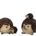 HEDGEHOG POLY WITH CHILD ASS PER 1 10X7X8CM NM