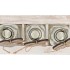LOVE WOOD TRAY 3X BOTTLE WHITE 20X10X16CM