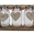 LOVE WOOD RACK 3X GLASS 11X11X13CM NM
