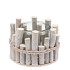 NATURE BIRCH BRANCH WHITEWASH GLASS JAR 13X9CM