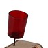 PICK GLASS CUP RED 6X15CM P/48