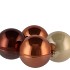 GLASS BALL COMBI NATURAL 100MM P/4
