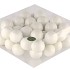 GLASS BALL SHINY WHITE  40MM P/36