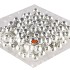 GLASS BALL SHINY SILVER 25MM P/144 NM