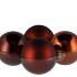 GLASS BALL COMBI BROWN 100MM P/4