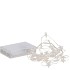 LED LIGHT CHAIN SILVER STAR 40LED WARM WHITE NM