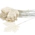 PLUG GLITTER MAPLE LEAF WHITE 9X9X22CM P25