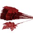 PLUG GLITTER MAPLE LEAF RED 9X9X22 P/25