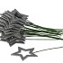 PLUG GLITTER STAR O/ST SILVER 10X10X24CM P24