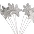 PLUG NAT ASS SILVER GLITTER P/24 STUKS