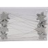 PLUG NAT ASS SILVER GLITTER P/24 STUKS