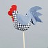 KIP BOL O/ST BLAUW/GRIJS 8X50CM P/1