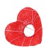 FLORISTRY BOUQUET HOLDER HEART RED 20CM