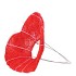 FLORISTRY BOUQUET HOLDER HEART RED 20CM