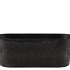 MELAMINE GREY POT OVAL 27X11X10CM