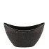 MELAMINE GREY VASE OVAL 20X9X12CM