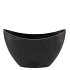 MELAMINE GREY VASE OVAL 24X10X14CM