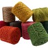 RIBBON FLAX CORD JUTE DARK GREEN 3,5MM 1KG