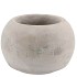 CONCRETE GREY POT SPHERE 14X10CM