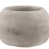 CONCRETE GREY POT SPHERE 18X14CM