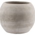 CONCRETE POT SPHERE 28X24CM
