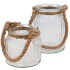 GLASS ROPE RIBBED 11X11CM